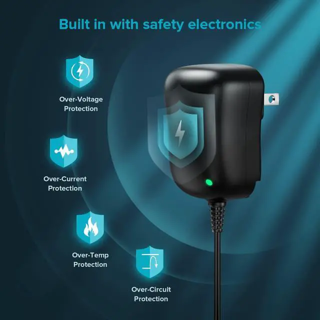 Alt view image 5 of 7 - Powseed 12W Universal AC Adapter DC 3V 4.5V 5V 6V 7.5V 9V 12V Power Cord for Household Electronics CCTV IP Camers Routers Speaker Tablet Webcam USB Devices Multi Voltage 1000mA Wall Cord Charger