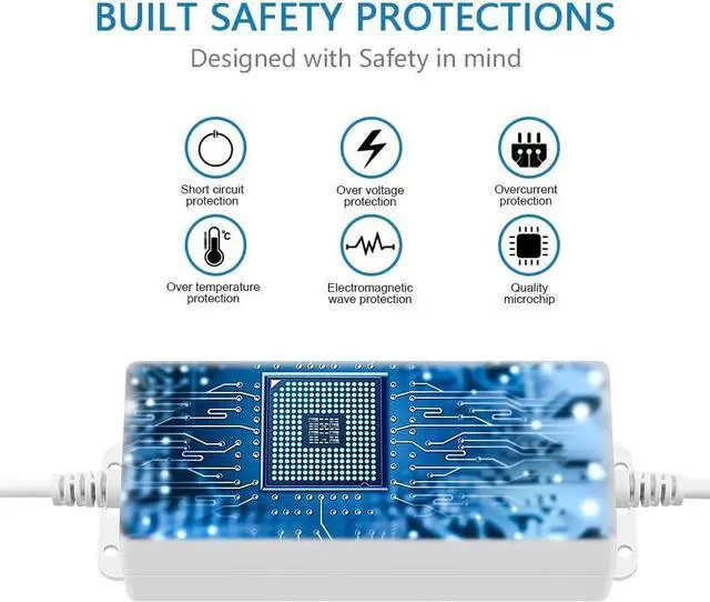 Alt view image 5 of 7 - SHNITPWR 36W Universal Power Supply 100-240V AC to DC 3V ~ 24V 1.5A Converter 3V 5V 6V 9V 12V 15V 18V 20V 24V Multi-Voltage Adjustable Power Adapter with 14 Tips & 1 Polarity Converter, White