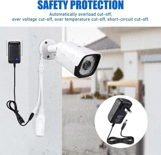 Alt view image 5 of 7 - TOBWOLF 2PCS 5V 2A Power Supply Adapter, DC 5V 10W Switching Power Adapter, AC 100V-240V to DC 5 Volt 2 Amp Universal Switching Transformer, 5.5 x 2.5mm Plug for Router, CCTV Camera, Cordless Phone