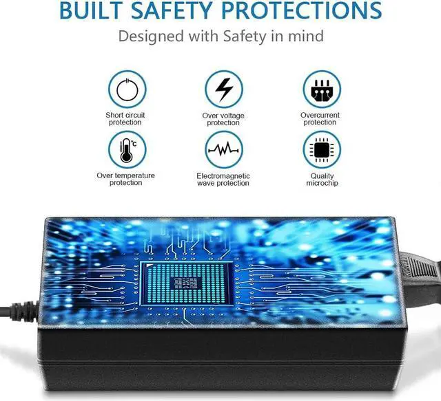 Alt view image 2 of 7 - SHNITPWR 12V 10A 120W DC Power Supply Adapter 100V~240V AC to DC Converter 12 Volt 10 Amp Transformer 5.5x2.5mm Tip for 5050 3528 LED Strip Light 3D Printer LED Driver CCTV Security System LCD Monitor