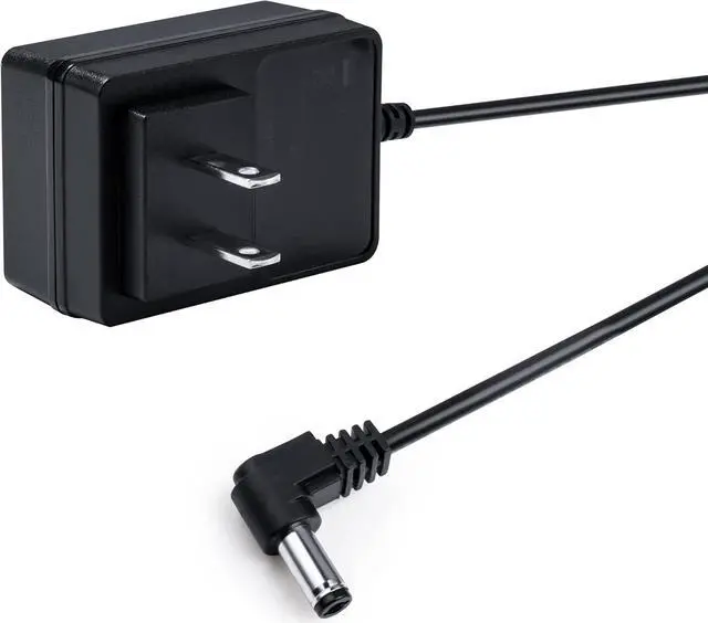 Alt view image 2 of 6 - 6.5ft Cable 12V 2A Power Supply with 90 Degree Angle, 12V/2A 24W Wall Plug Charger AC Adapter 5.5mm x 2.1mm for LED Light Panel Light Strip Camera Monitor Router (200cm Cord)