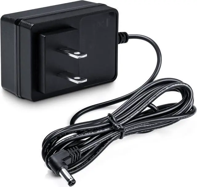 Alt view image 6 of 6 - 6.5ft Cable 12V 2A Power Supply with 90 Degree Angle, 12V/2A 24W Wall Plug Charger AC Adapter 5.5mm x 2.1mm for LED Light Panel Light Strip Camera Monitor Router (200cm Cord)