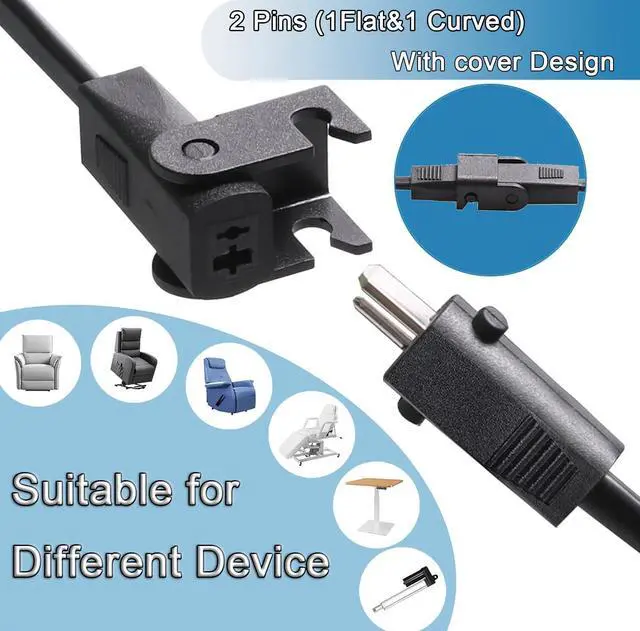 Alt view image 3 of 6 - Recliner Power Supply,YHWSHINE Power Recliner or Lift Chair29V2A AC/DC Adapter Switching Power Supply Transformer for Lift Chair or Power Recliner with 4 Feet AC cable.