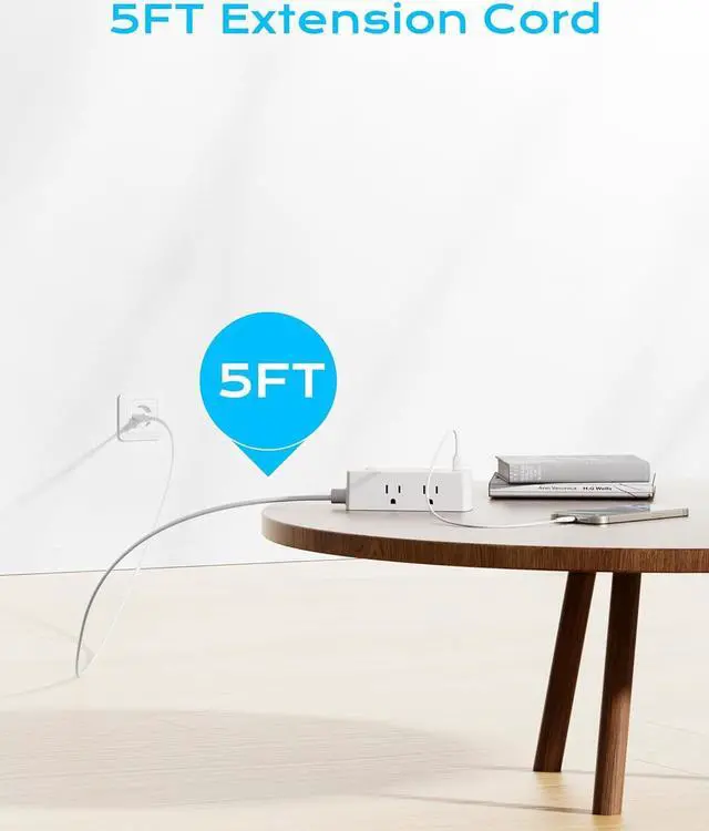 Alt view image 4 of 6 - European Travel Plug Adapter, Olcorife Universal Travel Adapter for EU UK US AUS, 6 Outlets 3 USB Ports with 5ft Extension Cord, International Power Adapter for US to Europe UK AUS