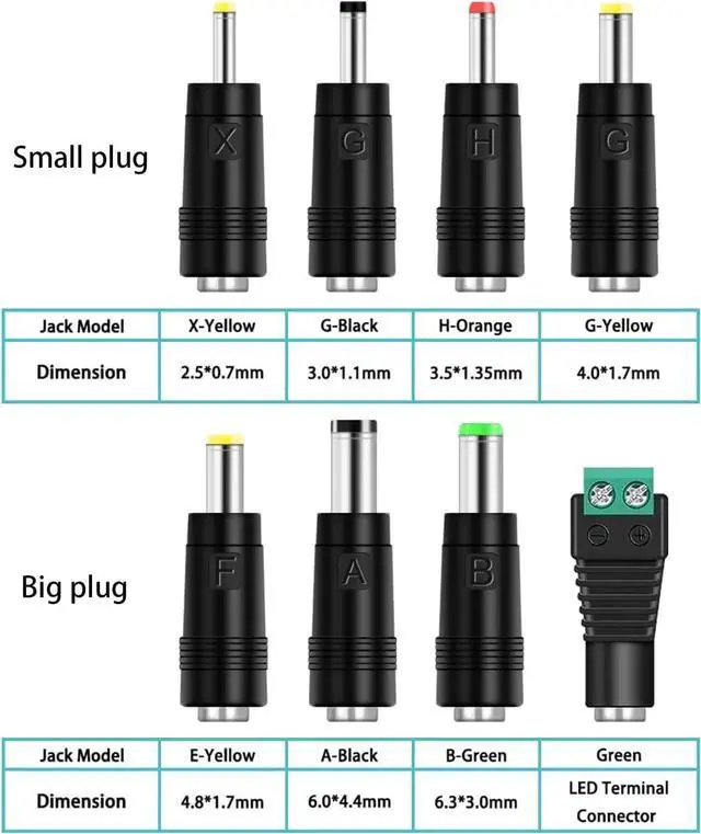 Alt view image 2 of 7 - 6V 2A Power Adapter Charger [AC 6 Volts 2 Amps Regulated Switching Power Supply] with 8 Interchangeable DC Plug for 300mA 400mA 500mA 600mA 700mA 800mA 900mA 1000mA 1500mA 2000mA Equipment