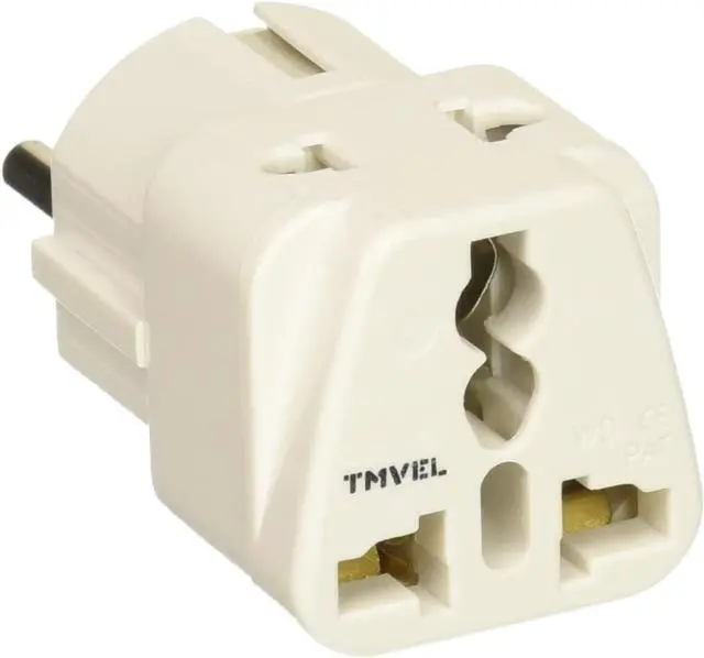 Alt view image 3 of 3 - European Adapter, Travel Adapter 2 Pack European Power Adapter Schuko Plug Adapter,Universal Plug Adapter for Germany France Denmark Iceland Netherlands Finland Russia Greece Spain etc Tmvel