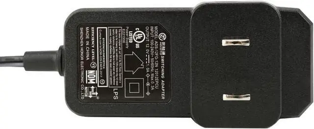 Alt view image 3 of 3 - R-Tech 12v Power Adapter, 1A Power Supply, AC 100-240V to DC 12V 1A, UL-Listed, Power Cord with 5.5x2.1mm Tips for LED Strip Light, CCTV Camera, Router, DVR, NVR and etc
