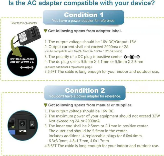 Alt view image 5 of 7 - 16V 2A AC DC Power Supply Adapter Charger Compatible for Altec Lansing IMW888 IMW888s IMW645 IMW778 IMT804N Big Super LifeJacket Wireless Waterproof Bluetooth Speaker Power Cord Supply