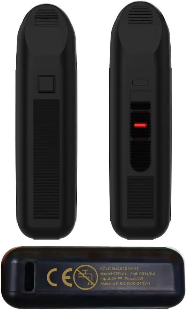 Alt view image 5 of 7 - Supreme Trimmer Solo Mens Single Foil Shaver STF101 (150 Min Runtime) Cordless Powerful USB-C Mini Size Travel Razor for Barbers, & Home use | Black