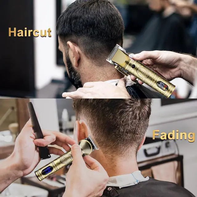 Alt view image 6 of 7 - GSKY Hair Clippers for Men Professional, Cordless Clippers for Hair Cutting, Mens Hair Clippers and Trimmer Kit for Barber with LED Display