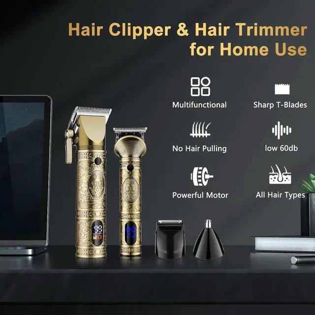 Alt view image 7 of 7 - GSKY Hair Clippers for Men Professional, Cordless Clippers for Hair Cutting, Mens Hair Clippers and Trimmer Kit for Barber with LED Display