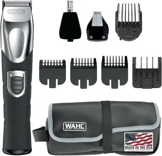 Main image of Wahl USA Rechargeable Lithium Ion All in One Beard Trimmer for Men with Detail and Ear & Nose Hair Trimmer Attachment  Model 9854-600B