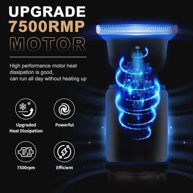 Alt view image 3 of 7 - Ufree Electric Razor for Men Foil Shavers for Men, Hair Beard Trimmer for Men Grooming Shaving Kit Face Mustache, Cordless Head Shavers for Bald Men Barber Clippers, Birthday Gifts for Him