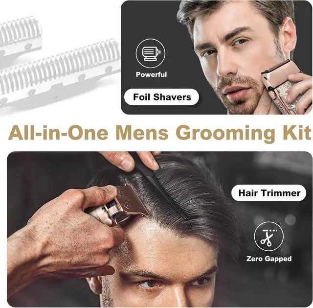 Alt view image 7 of 7 - Ufree Electric Razor for Men Foil Shavers for Men, Hair Beard Trimmer for Men Grooming Shaving Kit Face Mustache, Cordless Head Shavers for Bald Men Barber Clippers, Birthday Gifts for Him