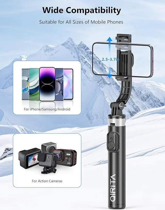Alt view image 6 of 7 - Selfie Stick & Phone Tripod, All in 1 Selfie Stick with Remote, Phone Travel Tripod Stand for Video Recording, Live Streaming, Photograph, Group Photo, Vlog Compatible with All Cellphones