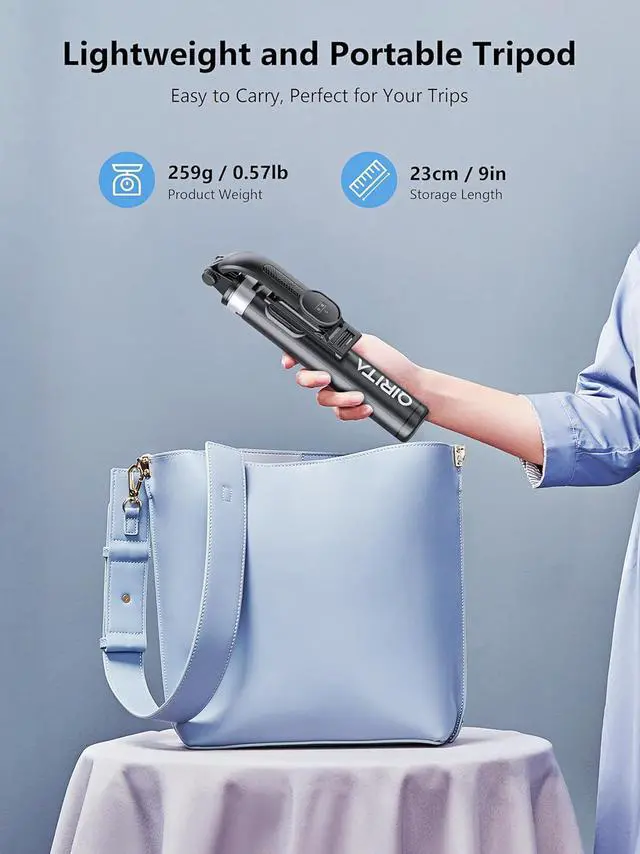 Alt view image 7 of 7 - Selfie Stick & Phone Tripod, All in 1 Selfie Stick with Remote, Phone Travel Tripod Stand for Video Recording, Live Streaming, Photograph, Group Photo, Vlog Compatible with All Cellphones