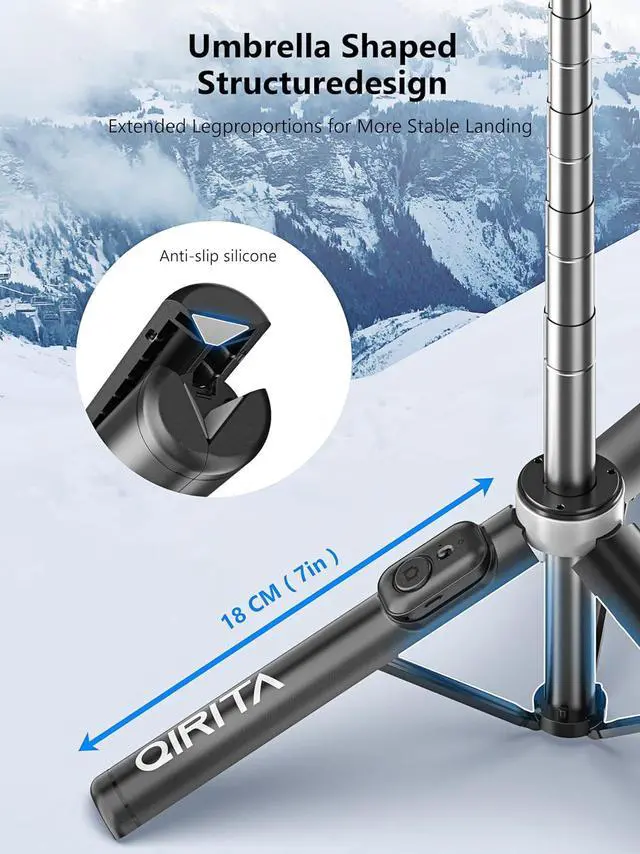 Alt view image 2 of 7 - Selfie Stick & Phone Tripod, All in 1 Selfie Stick with Remote, Phone Travel Tripod Stand for Video Recording, Live Streaming, Photograph, Group Photo, Vlog Compatible with All Cellphones