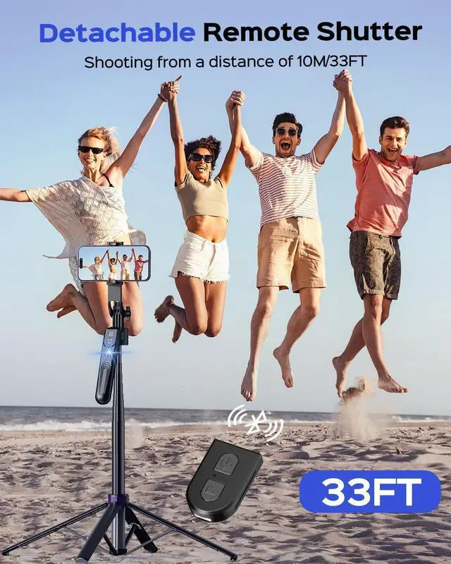 Alt view image 4 of 7 - NEMOVA 68'' Auto Face Tracking Tripod for iPhone, 360° Rotation Phone Tripod with Wireless Remote and Phone Holder, Selfie Stick for Android, Applied to YouTube, Tiktok, Facetime