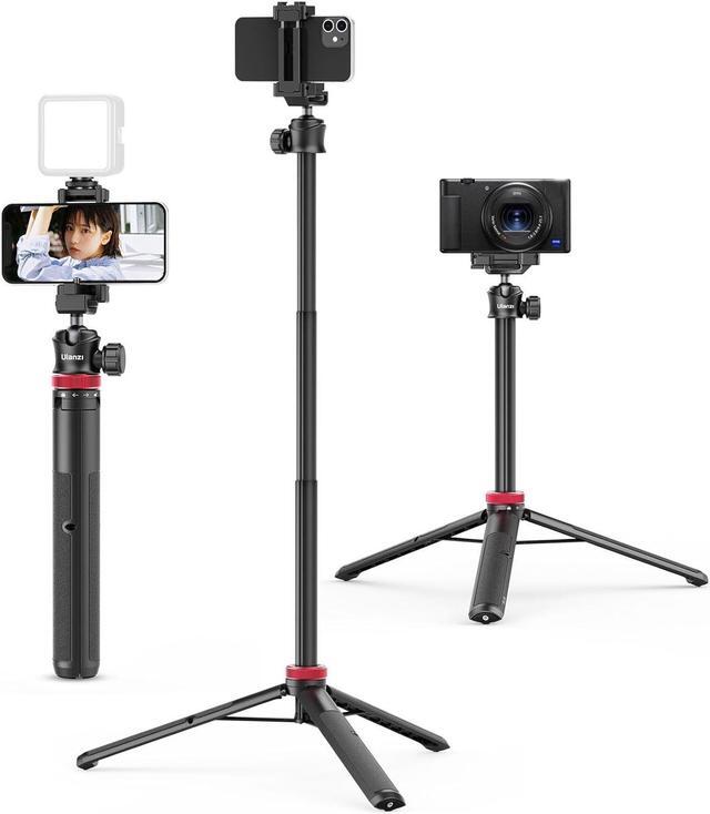 Main image of ULANZI MT-44 Extendable Phone Tripod, 59" Selfie Stick Vlog Stand with 2 in 1 Phone Clip, 360° Ball Head Camera-Tripod for iPhone Sony Canon Action Camera, Lightweight for Travel