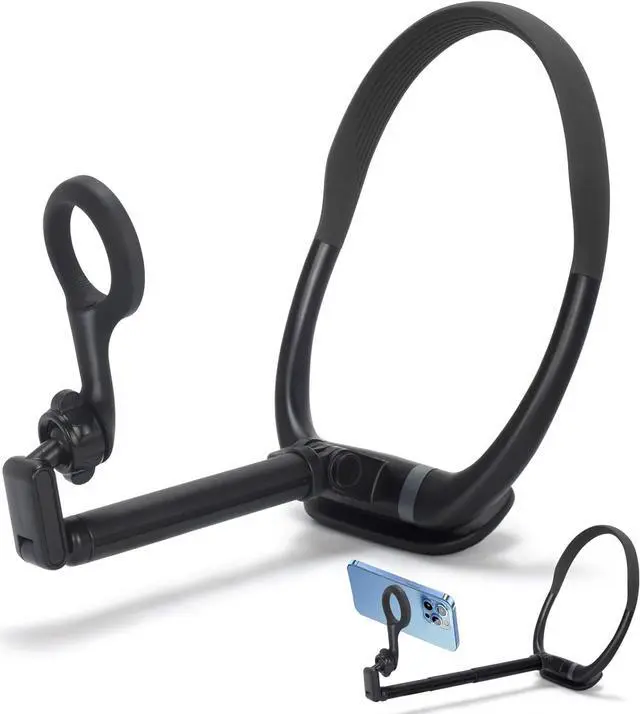 Main image of Neck Phone Holder for POV/Vlog, 2025 New Longer Phone Chest Mount Tripod for Selfie Video Recording, Hand Free Magnetic Mount with Anti-Shake Chest Strap Fit for Magsafe iPhone 15 14 13 12 Series