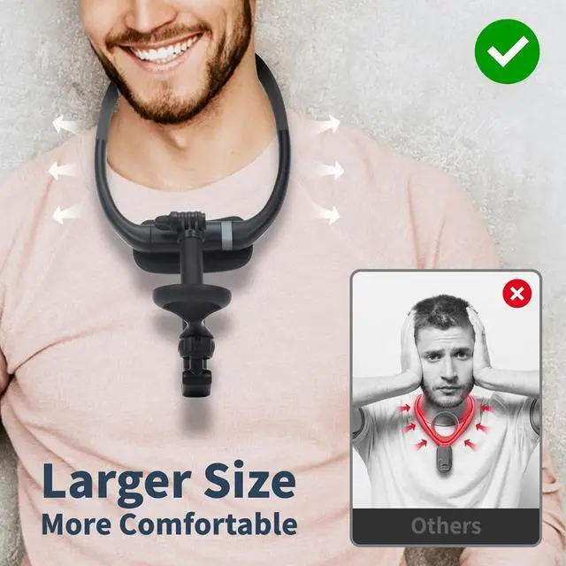 Alt view image 7 of 7 - Neck Phone Holder for POV/Vlog, 2025 New Longer Phone Chest Mount Tripod for Selfie Video Recording, Hand Free Magnetic Mount with Anti-Shake Chest Strap Fit for Magsafe iPhone 15 14 13 12 Series