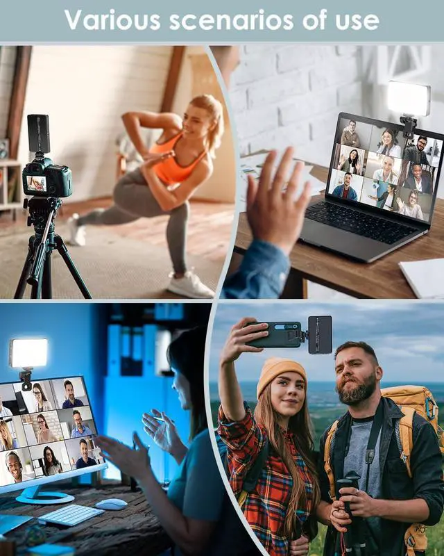 Alt view image 7 of 7 - 150 LED Phone Light, Selfie Light for iPhone/Phone/iPad/Camera, 5500Mah Rechargeable Portable Lights, 3 Lighting Adjustment Modes, Selfie Lights for Photography/TikTok/Vlog/Video