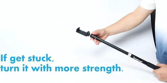 Alt view image 5 of 7 - Smatree Telescoping Selfie Stick with Tripod Compatible for GoPro Hero 13/12/11/10/9/8/7/6/5/Insta360, for OSMO 5 Pro4/3/Ricoh Theta, Compact Camera and Phone