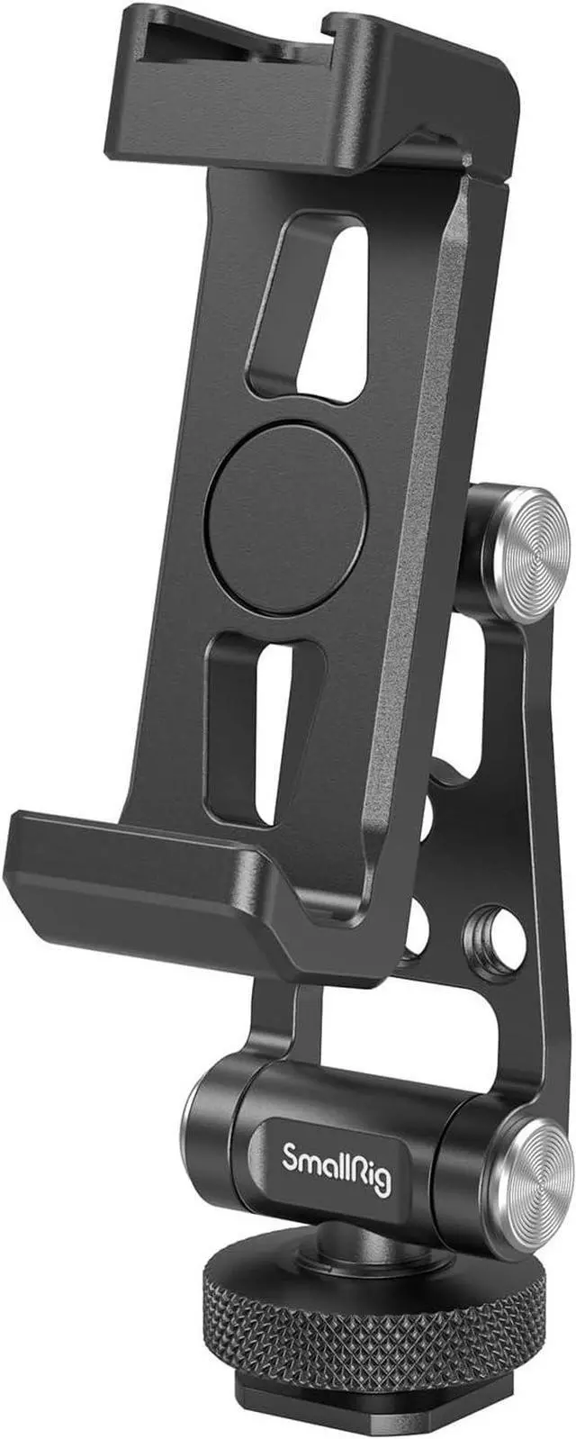 Main image of SMALLRIG Metal Phone Support with Cold Shoe Mount, Universal Cell Phone Mount Adapter Support Free Adjustment Joints, Phone Tripod Mount for iPhone 15 14, for Samsung Galaxy etc. - 4382