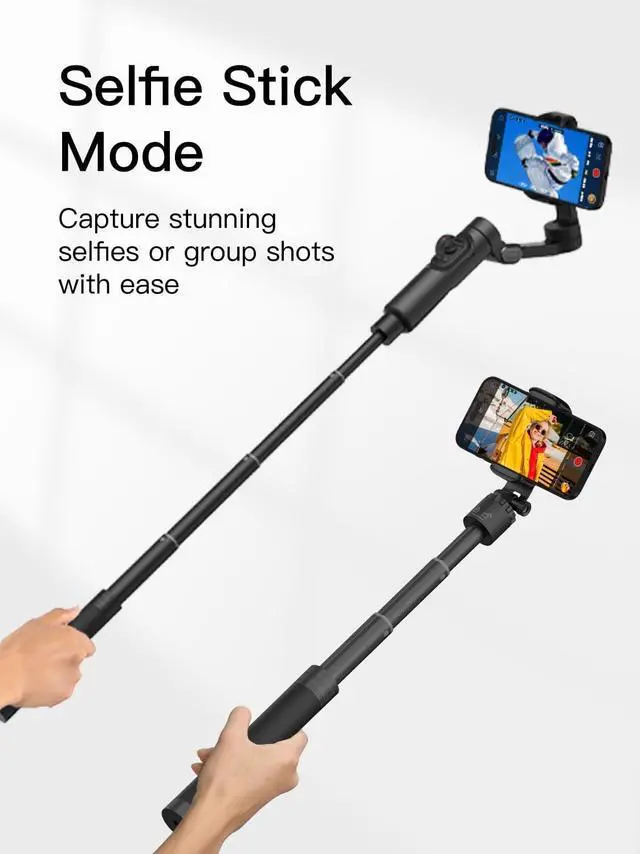 Alt view image 4 of 7 - Gimbal Extension Rod, 29" Extension Pole for DSLR Cameras, Adjustable Selfie Stick with 1/4 Screw Interface, Compatible with a Range of Handheld Gimbal and Other Universal Interface Devices