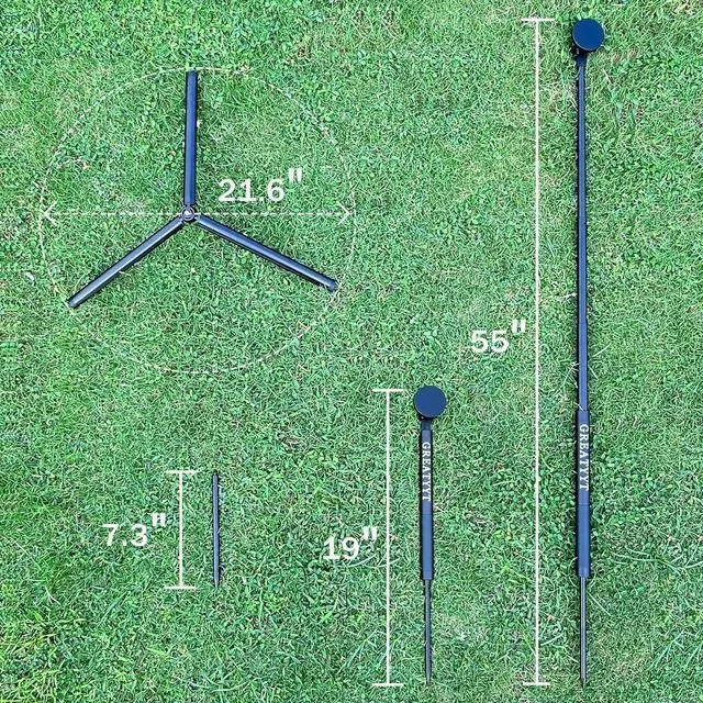 Alt view image 6 of 6 - Monopod and Tripod Selfie Stick to Record Golf Swing - Multi Functional Phone Holder with Magnetic and Phone Holder - Golf Training Aid - Compatible with All iPhone Android Phone