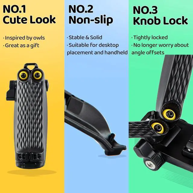 Alt view image 2 of 6 - Phone Tripod Mini Tripod Tabletop Small Tripod Desktop Stand Compact Vlog Travel Selfie Stick Handle Grip for iPhone 13, Samsung Smartphone