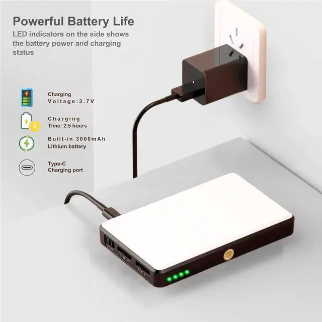 Alt view image 7 of 7 - Phone Light, Selfie Light for iPhone/Camera, 3000mAh Rechargeable, 3 Lighting Modes, Clip-On for Photography/TikTok/Vlog/Video