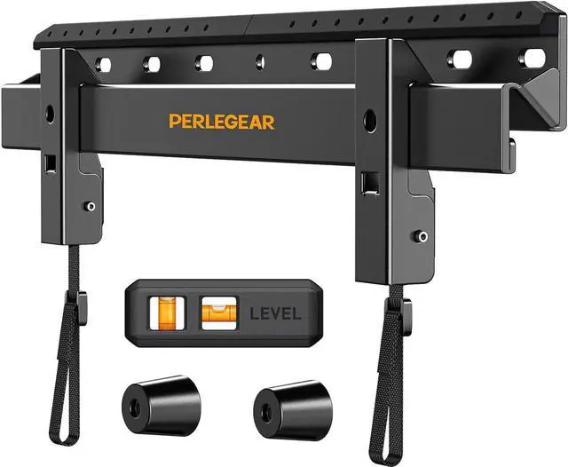 Alt view image 7 of 7 - Perlegear Studless TV Wall Mount for Most 24-55 Inch TVs up to 100 lbs, No Stud TV Mount, Drywall TV Bracket with Max VESA 400x400mm, No Drill, Easy Install, Low Profile, PGMT7