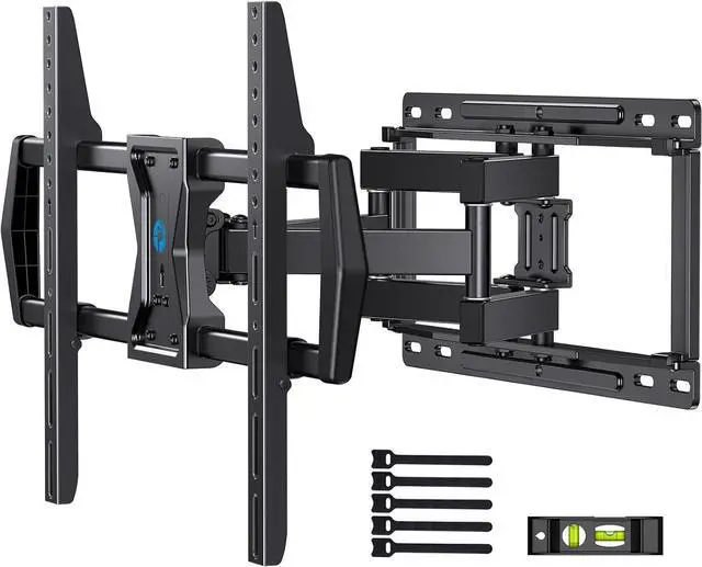 Main image of Pipishell Full Motion TV Wall Mount for Most 37-75 inch TVs, Wall Mount Bracket with Dual Articulating Arms, Swivel, Tilt, Max VESA 600x400mm up to 100 lbs, TV Mount Fits 12/16 Wood Studs, PILF6