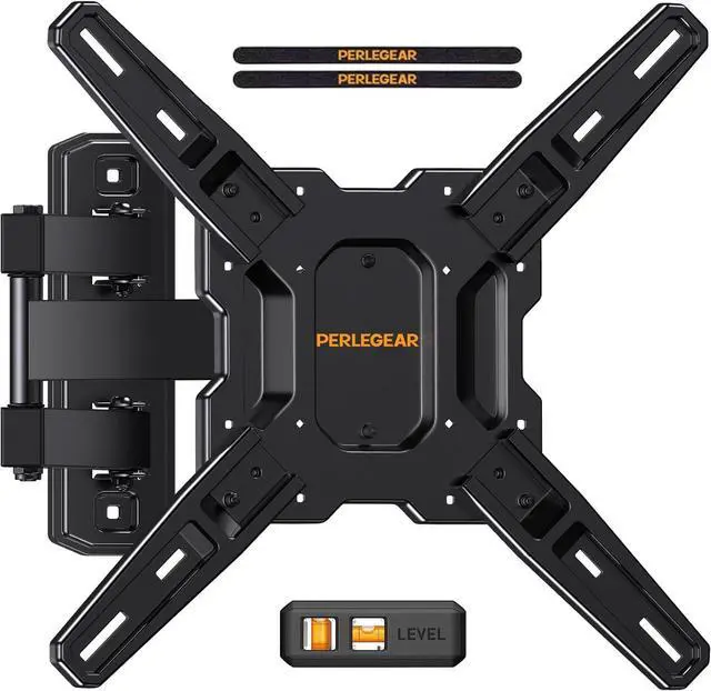 Main image of Perlegear Full Motion TV Mount for Most 2660 inch Flat or Curved TVs up to 82 lbs, Wall Mount TV Bracket with Articulating Arms, Tool-Free Tilt, Swivel, Extension, Max VESA 400x400mm, PGMF3