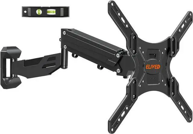Main image of ELIVED Height Adjustable TV Wall Mount for Most 23-55 Inch TVs, Spring Arm Full Motion Swivel Tilt Articulating TV Mount Bracket, Max VESA 400x400mm, Support 11-66 lbs, YD1010
