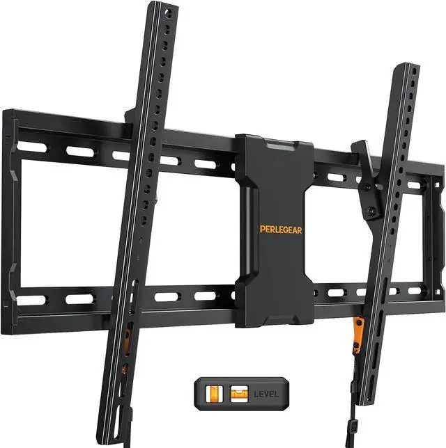 Main image of Tilting TV Wall Mount for Most 37-82 inch TVs up to 132 lbs Low Profile Tilt TV Mount Wall Bracket for Flat or Curved TVs Fits 24/18/16 Studs Max VESA 600x400mm PGLT2