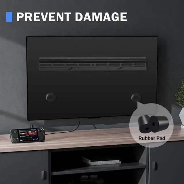Alt view image 7 of 7 - No Stud TV Wall Mount Drywall Studless TV Hanger for Most 12-55 inch Flat Screen TVs Holds up to 100lbs No Drill Easy Install (MF81)