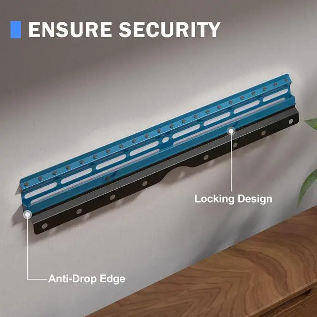 Alt view image 5 of 7 - No Stud TV Wall Mount Drywall Studless TV Hanger for Most 12-55 inch Flat Screen TVs Holds up to 100lbs No Drill Easy Install (MF81)