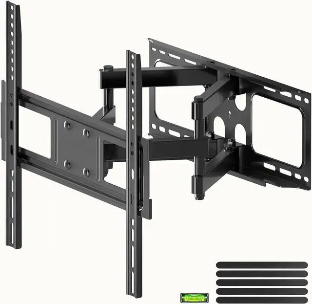 Main image of Full Motion TV Wall Mount for Most 26"-70" Flat/Curved TV, Swivel Tilt Bracket with Articulating Dual Arms, Support 100lbs, Max VESA 400x400mm, Fits 12/16" Wood Stud (MA570)