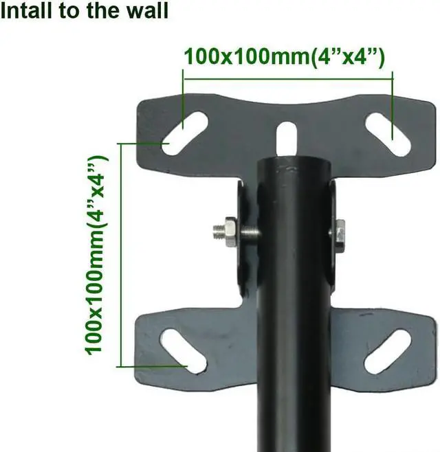 Alt view image 2 of 7 - Adjustable Ceiling TV Wall Mount Bracket Compatible with 14-42" Plasma LCD LED Monitor Flat Panel Screen Displays Tilt/ 360° Swivel