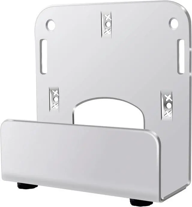 Main image of Cable Box Wall Mount Modem Adjustable Wall Mount for Small and Wide Devices Such as DVD Players, Game Console Such As PS3, PS4, Xbox, Apple TV, Roku, Fire TV,Mini PC, Mac Mini,and More
