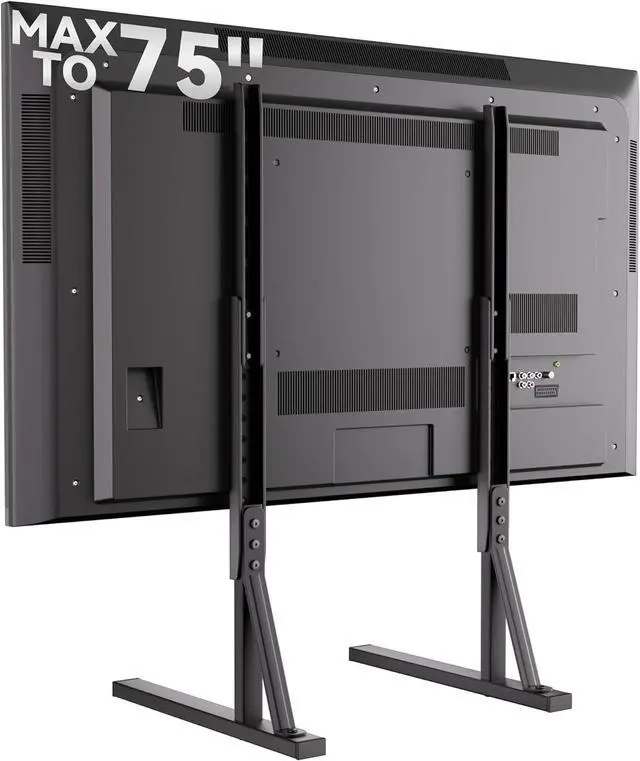 Main image of Universal TV Stand Legs for 35-75 Inch LCD/LED/OLED TVs, Tabletop TV Mount Base with 7 Height Levels, Heavy Duty Steel Frame TV Feet Holds up to 120lbs, Max VESA 800x400mm