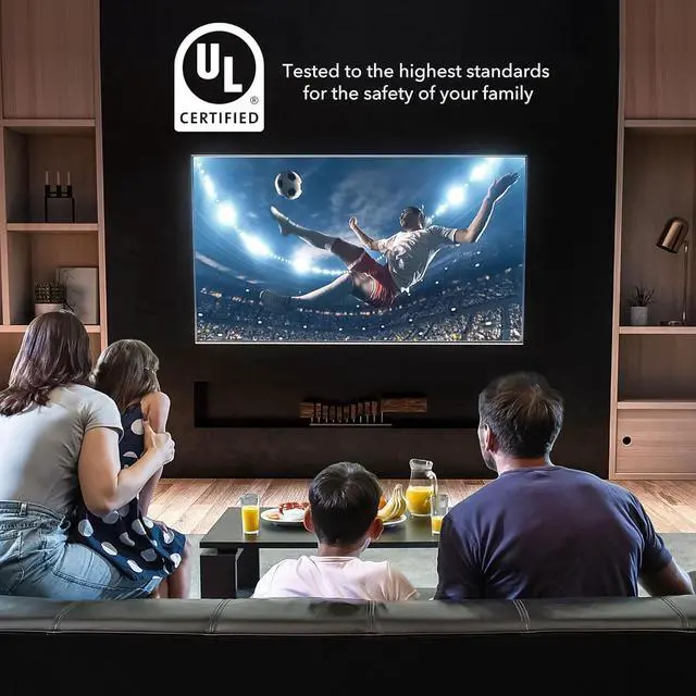 Alt view image 7 of 7 - Mount-It! UL Certified Tilting TV Wall Mount for Most 43-90 Inch Flat Screen TVs, Heavy Duty Wall Mount TV Bracket Max VESA 800x400, Holds up to 440 lb, Tilting TV Wall Mount 70 inch, 80 inch, 90 inch