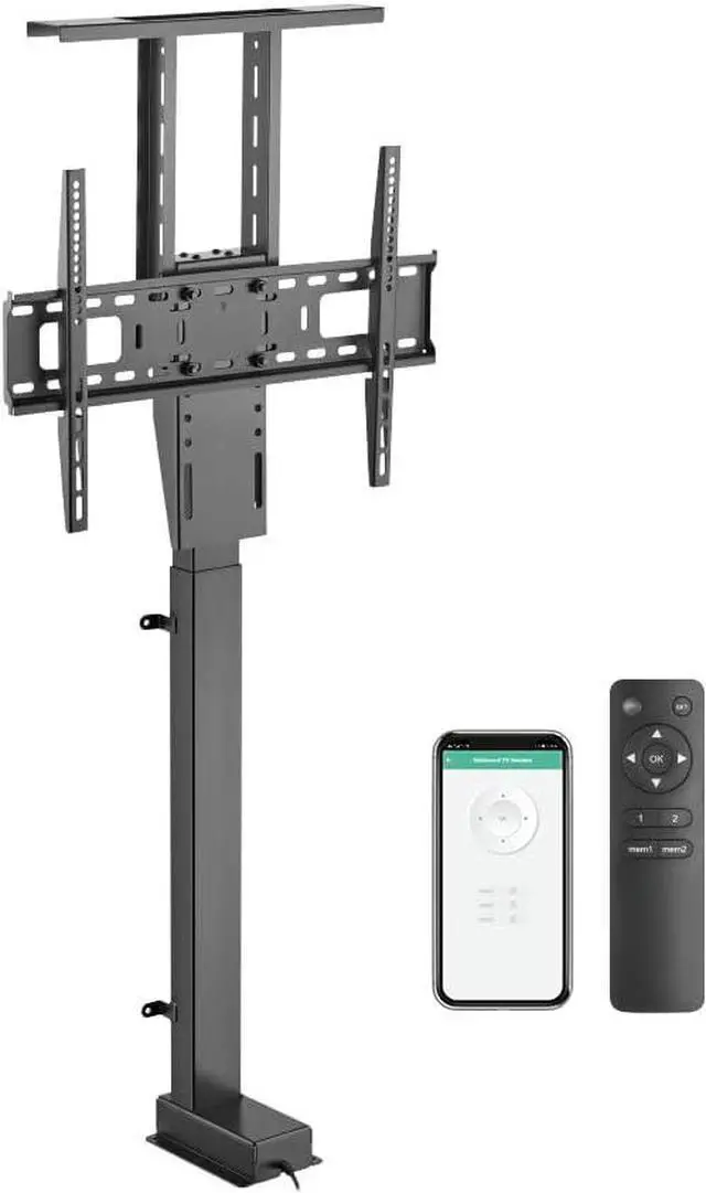 Main image of ynVISION.DESIGN Motorized TV Lift Mount for 37"-77" TV's | Vertical Lift Motor TV Stand with RF Remote and Smart Phone Control via WiFi