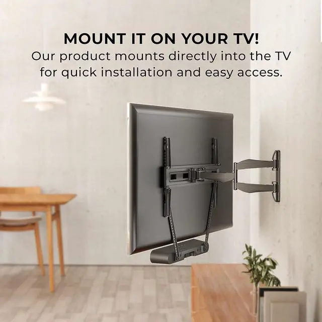 Alt view image 4 of 7 - HumanCentric Mount Compatible with Sonos Ray TV Mount, Mounting Bracket Floating Style, Place Under TV, Hidden Design, Hardware Included, Black