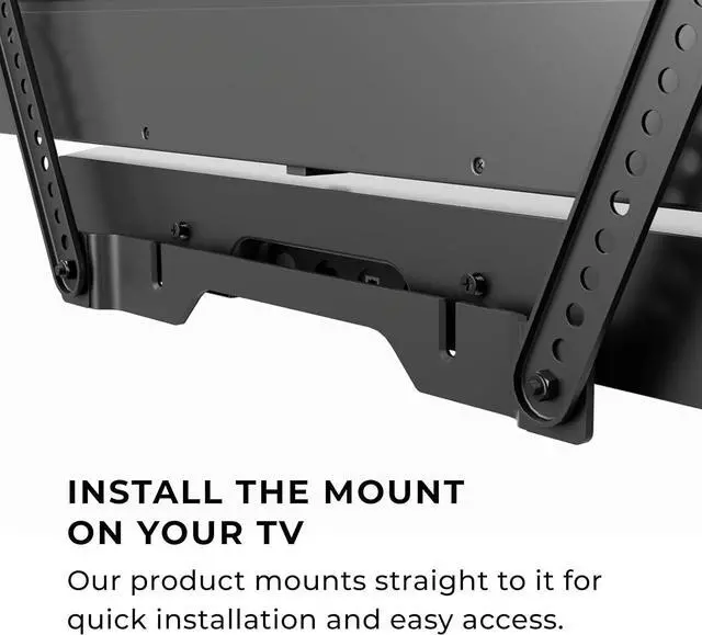 Alt view image 7 of 7 - HumanCentric Mount Compatible with Sonos Ray TV Mount, Mounting Bracket Floating Style, Place Under TV, Hidden Design, Hardware Included, Black