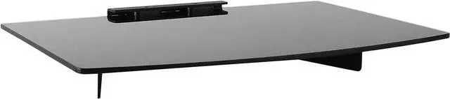 Main image of Mount Plus DV202 Single Strengthened Tempered Shelf Wall Mount for Compact DVD Player, Compact Blu-ray, Cable Boxes, Games Consoles, TV Accessories