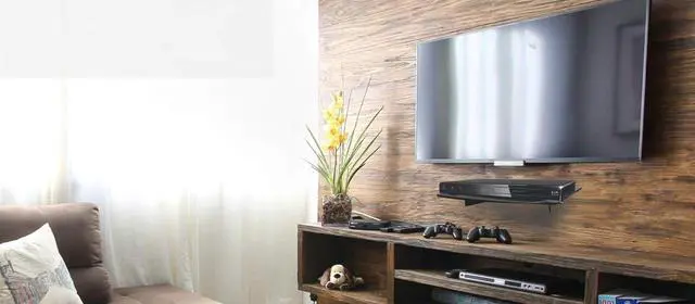 Alt view image 4 of 6 - Mount Plus DV202 Single Strengthened Tempered Shelf Wall Mount for Compact DVD Player, Compact Blu-ray, Cable Boxes, Games Consoles, TV Accessories