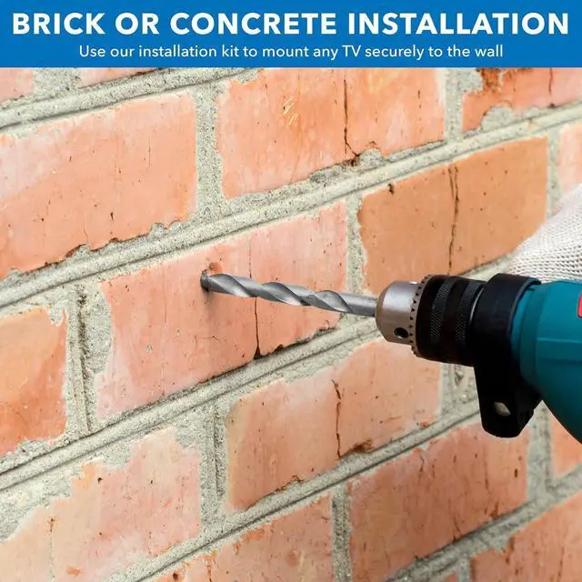 Alt view image 6 of 7 - Mount-It! Universal TV Mount Installation Kit, 7-Piece Set Includes 2 Wood Drill Bits, 2 Concrete Drill Bits, 1 Stud Finder with Bubble Level, 1 Tape Measure, 1 Philipps Screwdriver